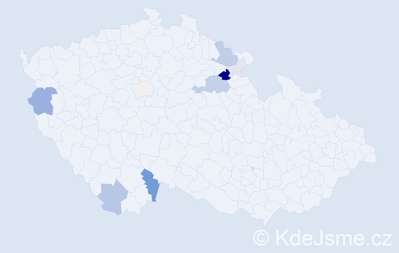 Příjmení: 'Nymsa', počet výskytů 36 v celé ČR