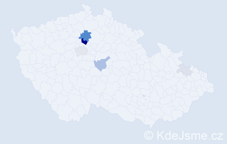 Příjmení: 'Krymlová', počet výskytů 23 v celé ČR
