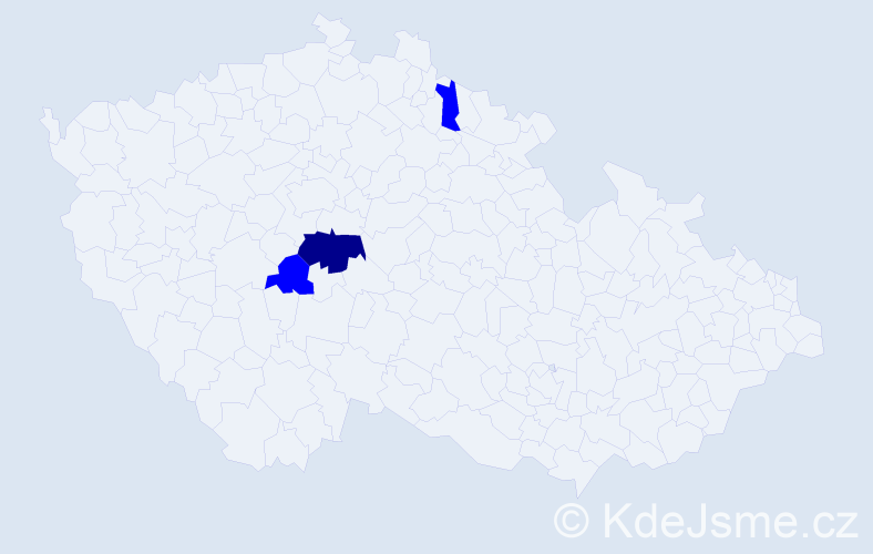 Příjmení: 'Arpa', počet výskytů 4 v celé ČR