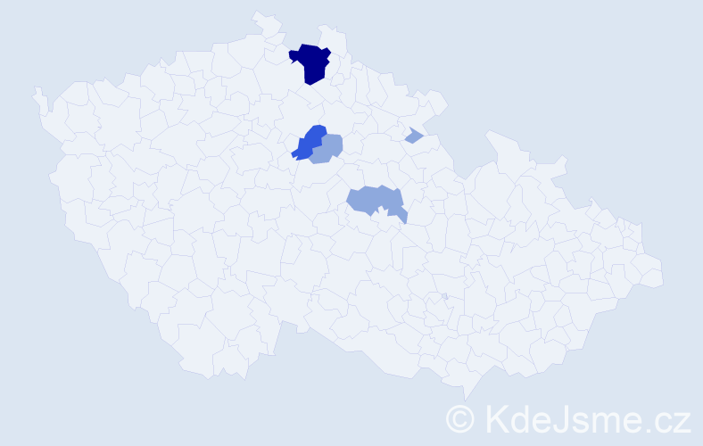 Příjmení: 'Fríblová', počet výskytů 11 v celé ČR
