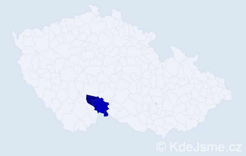 Příjmení: 'Sigalová', počet výskytů 3 v celé ČR