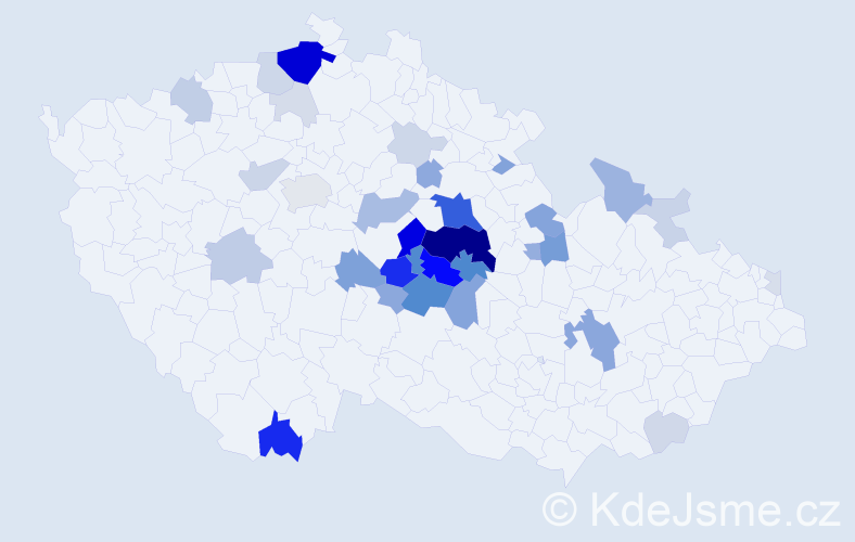 Příjmení: 'Korejtko', počet výskytů 125 v celé ČR