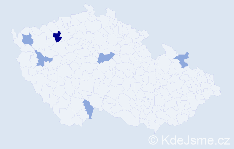 Příjmení: 'Šrajber', počet výskytů 11 v celé ČR