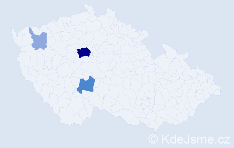 Příjmení: 'Küblbecková', počet výskytů 8 v celé ČR