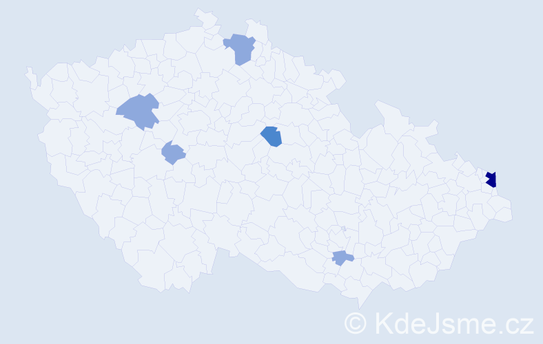 Příjmení: 'Naščák', počet výskytů 13 v celé ČR