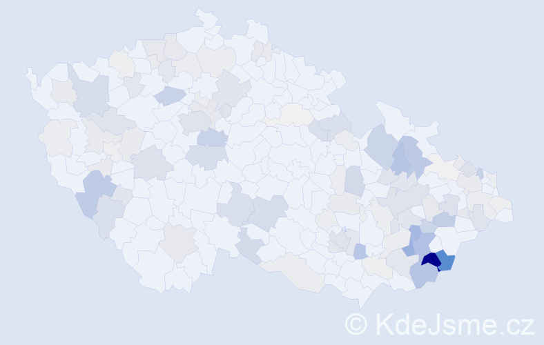 Příjmení: 'Maňas', počet výskytů 493 v celé ČR