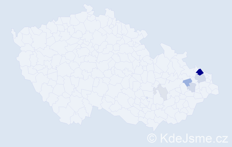 Příjmení: 'Barabasch', počet výskytů 20 v celé ČR