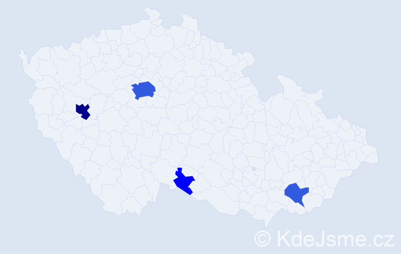 Příjmení: 'Sprinzlová', počet výskytů 15 v celé ČR
