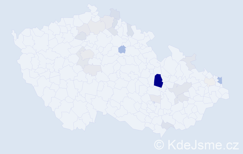 Příjmení: 'Steffanová', počet výskytů 62 v celé ČR