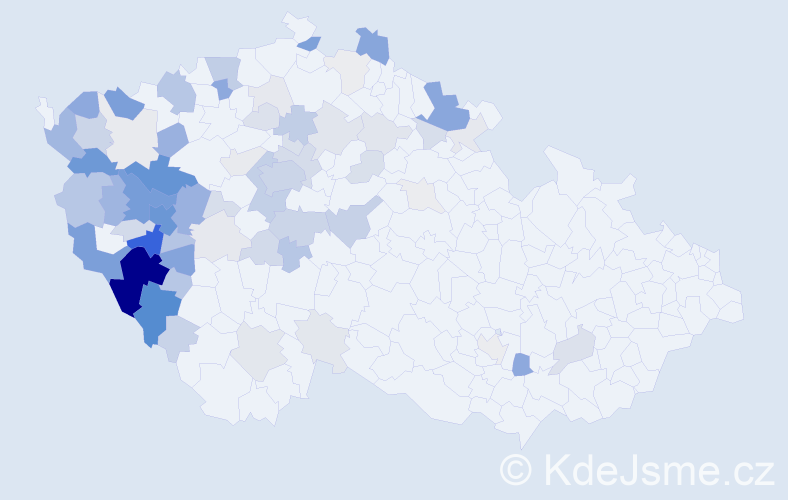 Příjmení: 'Treml', počet výskytů 267 v celé ČR