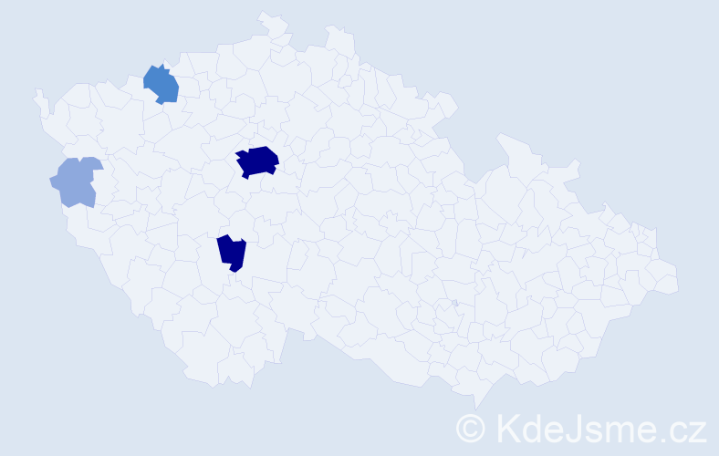 Příjmení: 'Podlisková', počet výskytů 13 v celé ČR
