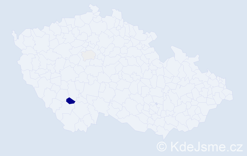 Příjmení: 'Korbuth', počet výskytů 3 v celé ČR