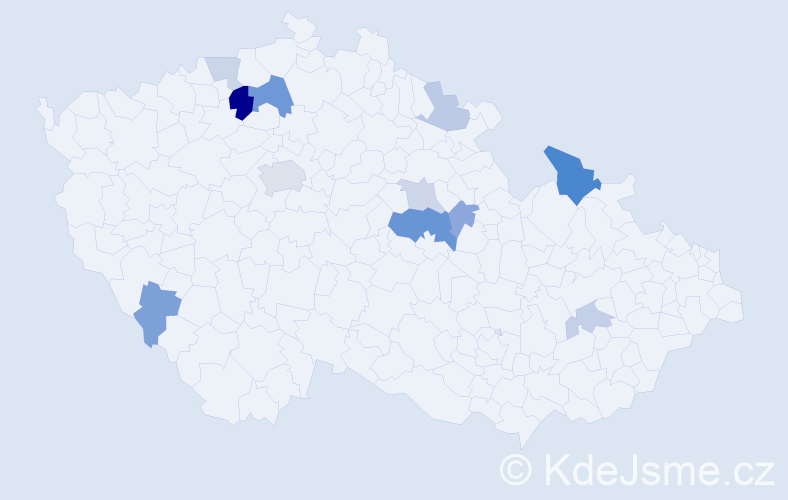 Příjmení: 'Slúková', počet výskytů 24 v celé ČR