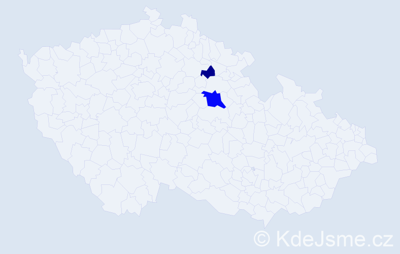 Příjmení: 'Zörnig', počet výskytů 5 v celé ČR