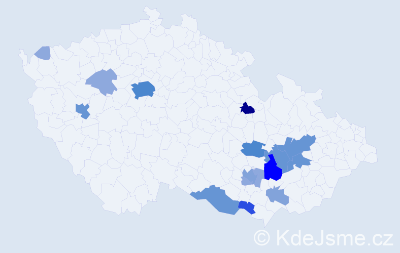 Příjmení: 'Ilgner', počet výskytů 49 v celé ČR