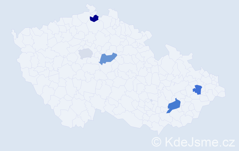Příjmení: 'Duman', počet výskytů 17 v celé ČR