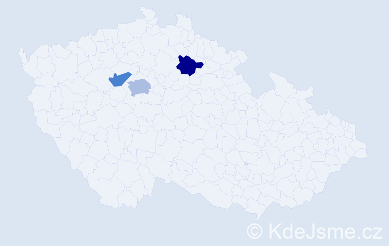 Příjmení: 'Diabelková', počet výskytů 4 v celé ČR