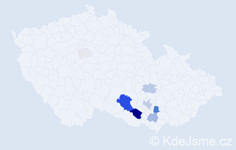 Příjmení: 'Khor', počet výskytů 23 v celé ČR