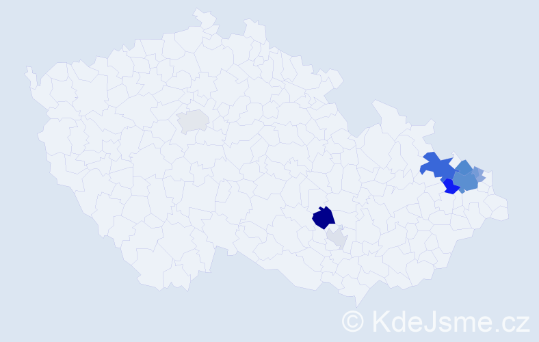 Příjmení: 'Ploticová', počet výskytů 26 v celé ČR