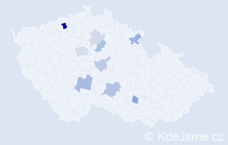 Příjmení: 'Merbsová', počet výskytů 21 v celé ČR