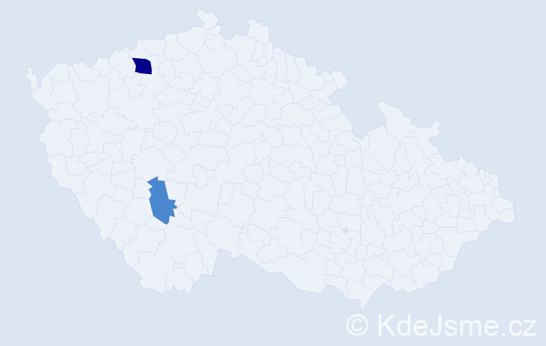 Příjmení: 'Pretschner', počet výskytů 6 v celé ČR