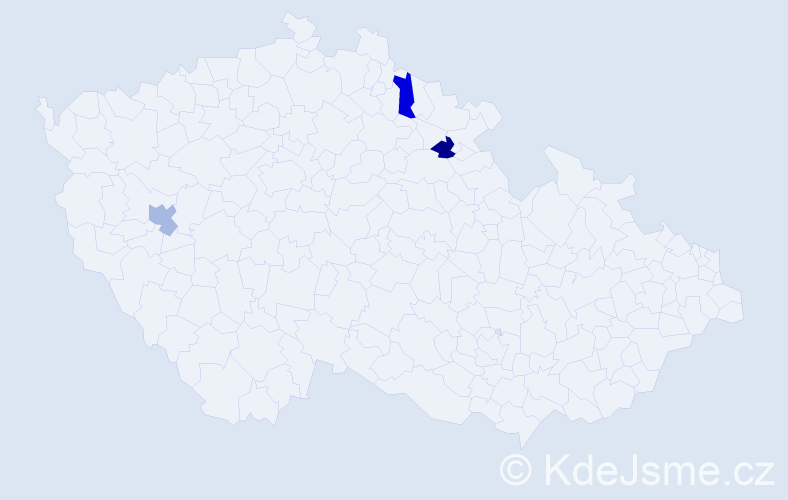Příjmení: 'Drozdov', počet výskytů 3 v celé ČR
