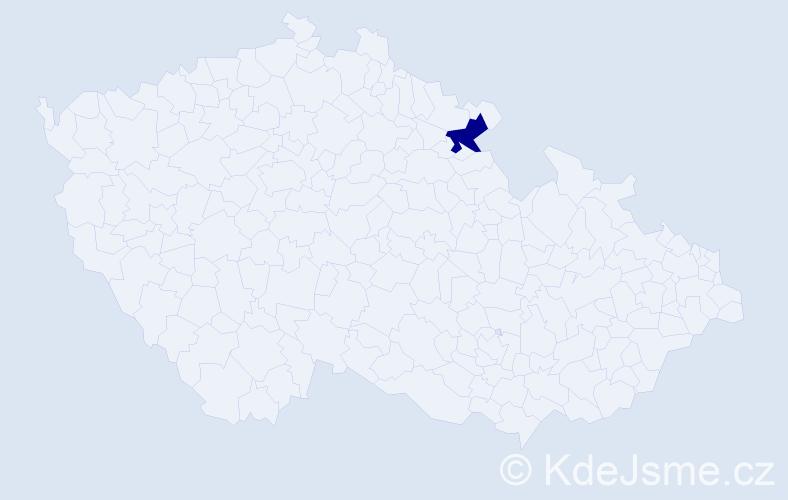 Příjmení: 'Kocherha', počet výskytů 1 v celé ČR