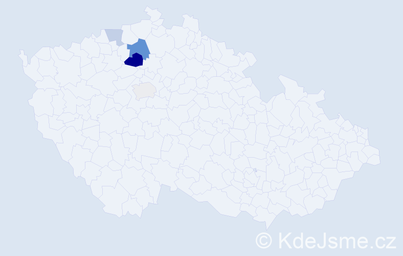 Příjmení: 'Machleidt', počet výskytů 9 v celé ČR