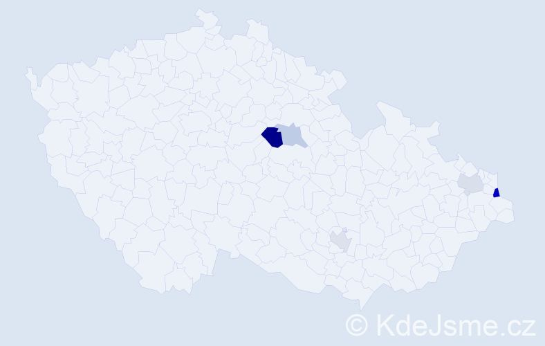 Příjmení: 'Rosenbergr', počet výskytů 16 v celé ČR