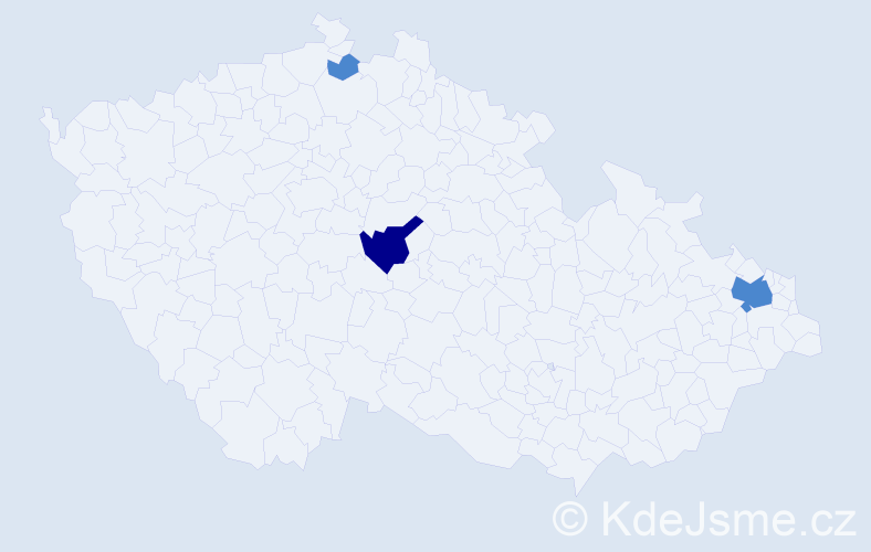 Příjmení: 'Sadlik', počet výskytů 5 v celé ČR