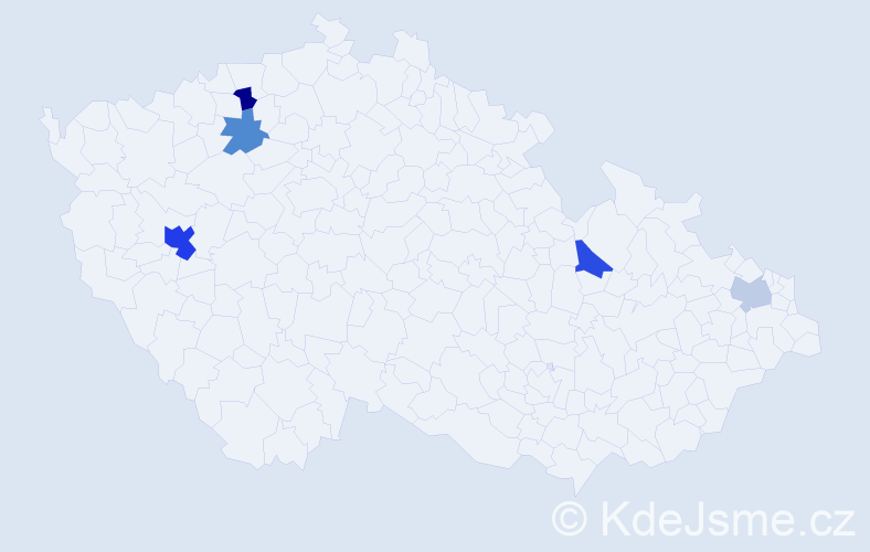 Příjmení: 'Loreth', počet výskytů 8 v celé ČR