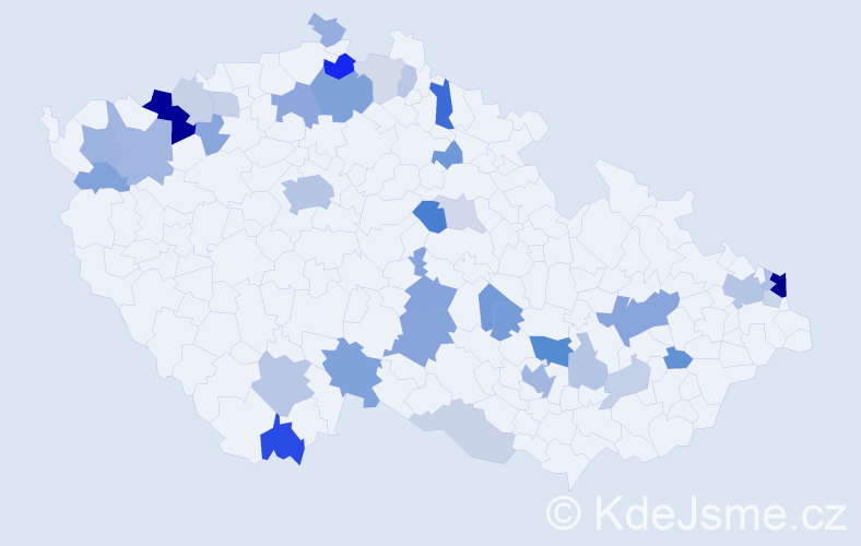 Příjmení: 'Barteková', počet výskytů 93 v celé ČR