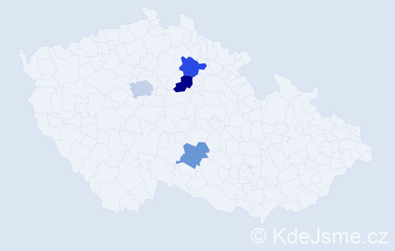 Příjmení: 'Kurtash', počet výskytů 5 v celé ČR