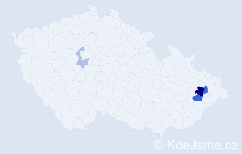 Příjmení: 'Tedesková', počet výskytů 9 v celé ČR