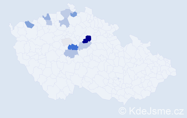 Příjmení: 'Petzold', počet výskytů 18 v celé ČR