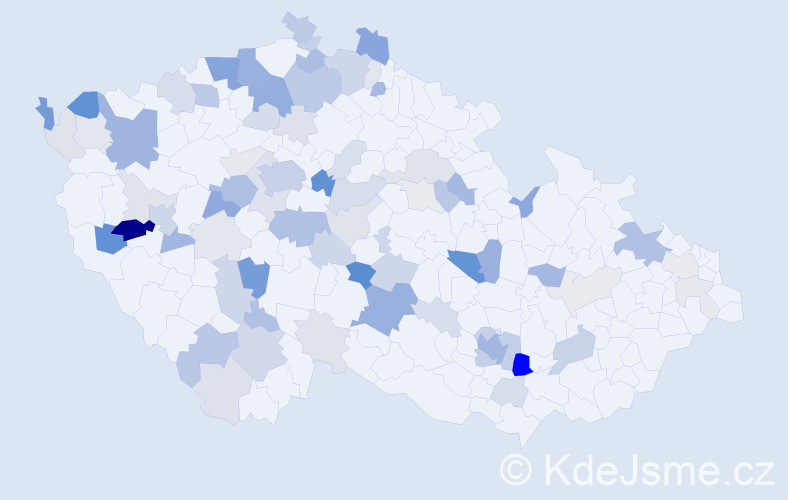 Příjmení: 'Bublová', počet výskytů 237 v celé ČR