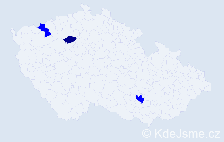Příjmení: 'Alscher', počet výskytů 4 v celé ČR
