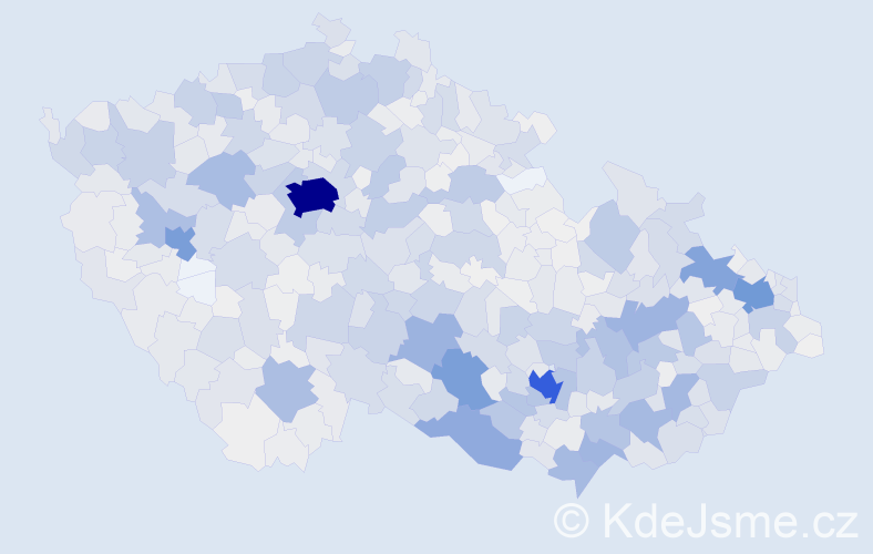 Příjmení: 'Čech', počet výskytů 6438 v celé ČR