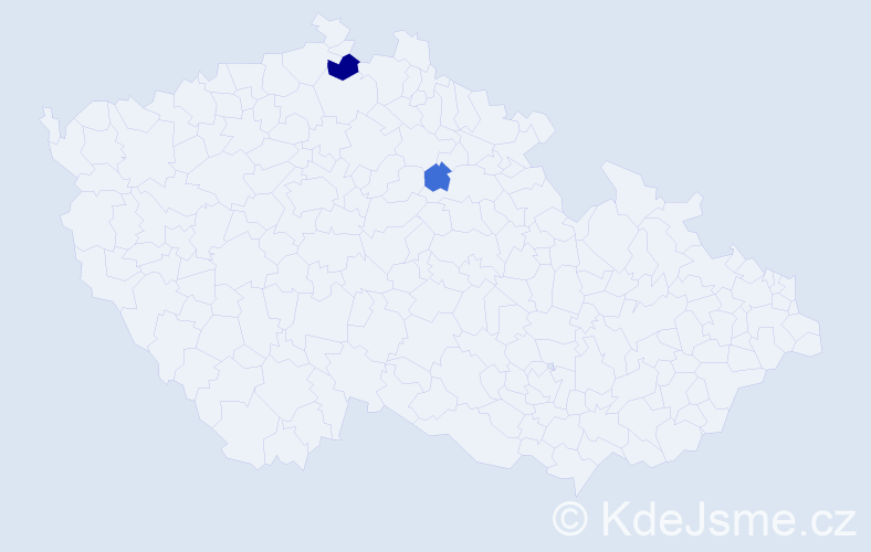 Příjmení: 'Kolč', počet výskytů 14 v celé ČR