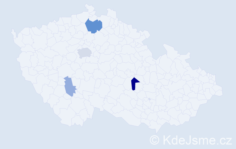 Příjmení: 'Stojecová', počet výskytů 10 v celé ČR