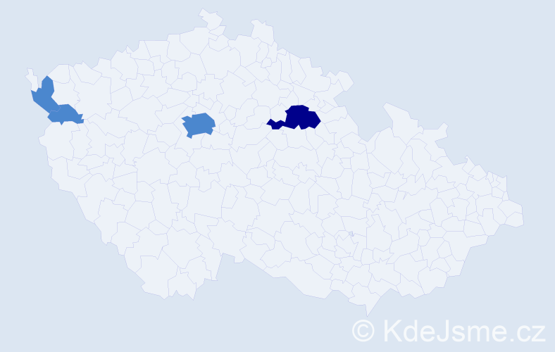 Příjmení: 'Tarhonská', počet výskytů 6 v celé ČR