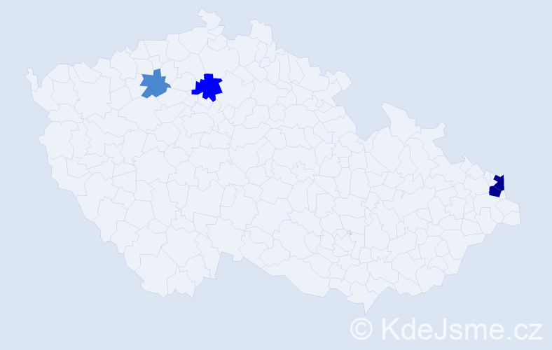 Příjmení: 'Panenko', počet výskytů 9 v celé ČR