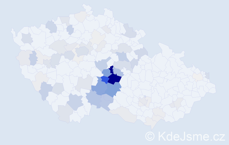 Příjmení: 'Med', počet výskytů 326 v celé ČR