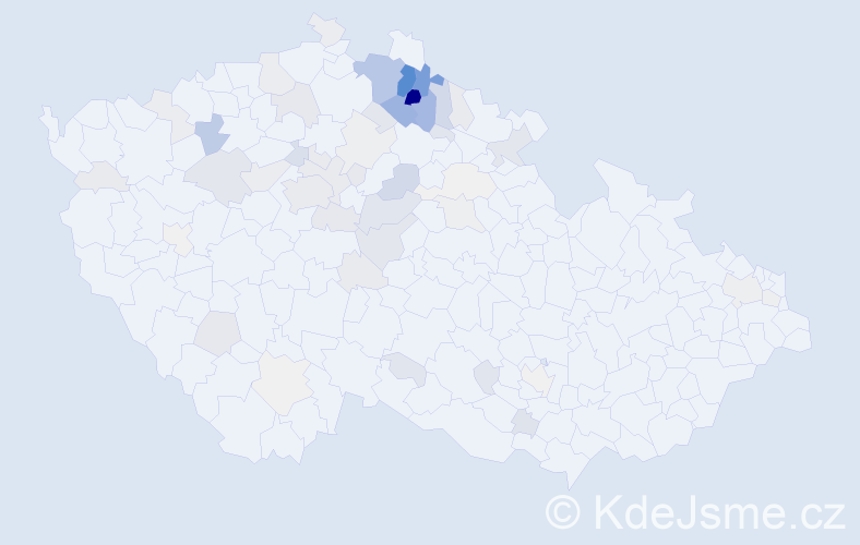 Příjmení: 'Hujerová', počet výskytů 238 v celé ČR