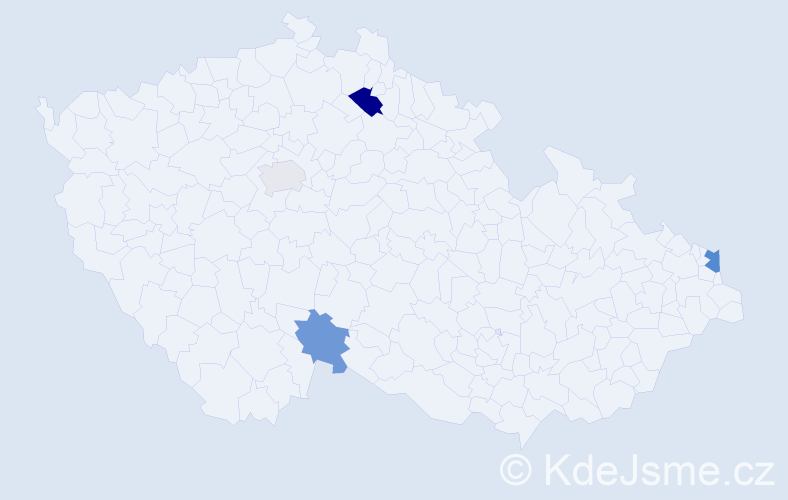 Příjmení: 'Fecurka', počet výskytů 6 v celé ČR