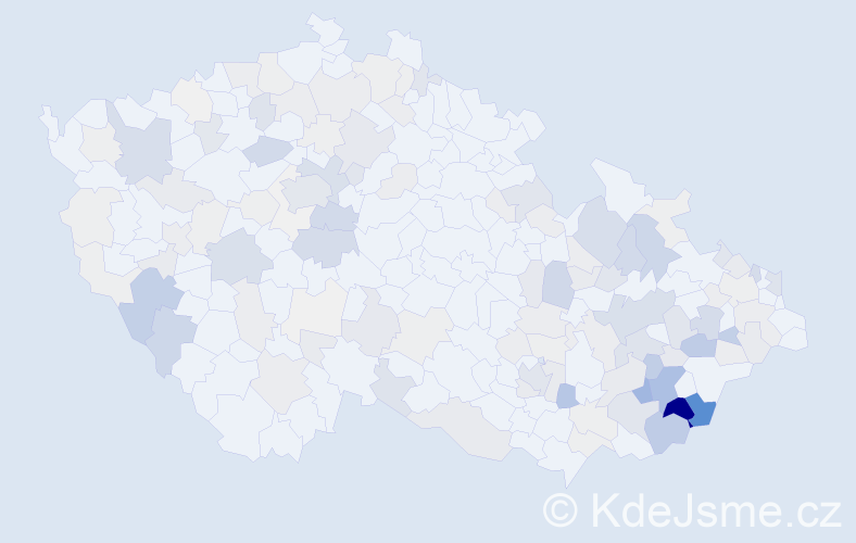 Příjmení: 'Maňasová', počet výskytů 506 v celé ČR