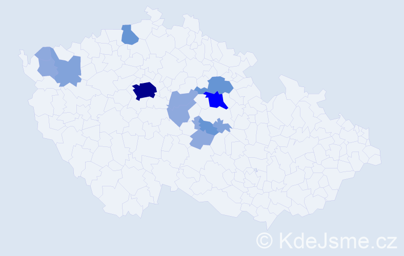 Příjmení: 'Rothanzlová', počet výskytů 32 v celé ČR