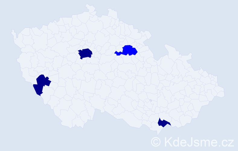 Příjmení: 'Baltag', počet výskytů 7 v celé ČR