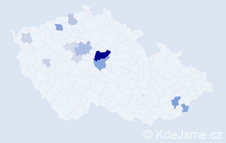 Příjmení: 'Klepišová', počet výskytů 49 v celé ČR