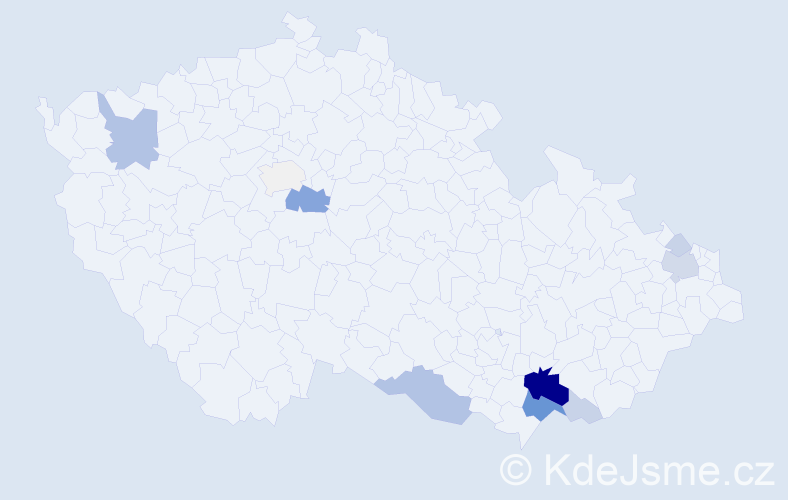 Příjmení: 'Profotová', počet výskytů 41 v celé ČR